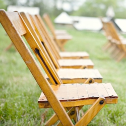 Rustic Wood Folding chairs